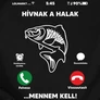 Hívnak a halak férfi póló (B_Fekete)