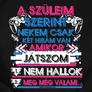 A szüleim szerint férfi póló (B_Fekete)