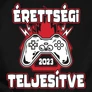 Érettségi szint teljesítve póló (B_fekete)