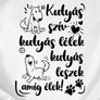 Kutyás szív kutyás lélek  női póló (B_Fehér)