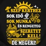 A szép kerthez idő kell póló (B_Fekete)