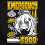 Kép 2/7 - Emergency Food női póló (B_Fekete)