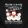 Chilling with my snowmies férfi póló (B_Fekete)