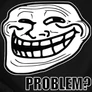 Trollface férfi póló (B_Fekete)