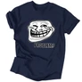 Trollface férfi póló (Sötétkék)