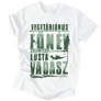 Lusta vadász férfi póló (Fehér)