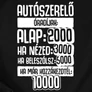 Autószerelő Óradíjak férfi póló (b_fekete)