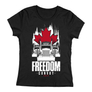 Kép 5/7 - Freedom Convoy női póló (fekete)