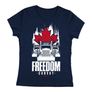 Kép 6/7 - Freedom Convoy női póló (sötétkék)
