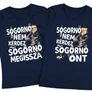 Sógornő nem kérdez női póló szett (Sötétkék-Sötétkék)