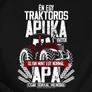 Traktoros apuka (RD) férfi póló (B_Fekete)