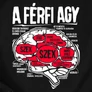 A férfi agy férfi póló (B_Fekete)