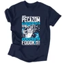 Amíg horgászom férfi póló (Sötétkék)
