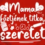Mama titka női póló (B_Piros)