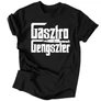  Gasztro gengszter férfi póló (Fekete)
