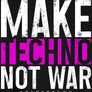Make techno férfi póló (Fekete)