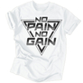 Kép 4/5 - No pain no gain férfi póló (Fehér)