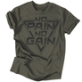 Kép 5/5 - No pain no gain férfi póló (Grafit)