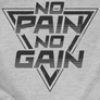 Kép 2/5 - No pain no gain férfi póló (Szürke)