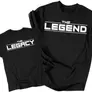 Kép 6/8 - The legend - The legacy // Apa -fia páros póló szett (Fekete)
