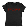 Kép 1/3 - Friends don't lie női póló (Fekete)