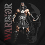 Kép 2/2 - D&amp;D Warrior férfi póló (elől nyomott)