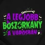 A legjobb boszorkány a városban kapucnis pulóver (B_Fekete)