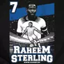 Kép 2/5 - Raheem Sterling férfi póló (B_fekete