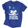 Kép 5/5 - Raheem Sterling férfi póló (Királykék)