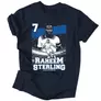 Kép 3/5 - Raheem Sterling férfi póló (Sötétkék)