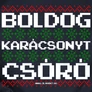 Boldog karácsonyt csóró női póló