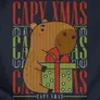Kép 2/3 -  Capy xmas (ajándékozós) női póló (B_sötétkék)