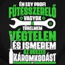Fűtésszerelő vagyokférfi póló (B_Fekete)