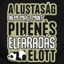 A lustaság női póló (B_Fekete)