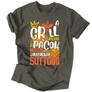 A grill császára férfi póló (Grafit)