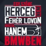 Egy szőke herceg bmwben férfi póló (B_Sötétkék)