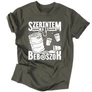 Ma is bebaszok férfi póló (Grafit)