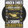 Minden ember (horoszkópos) (skorpió) fém bögre (B_fehér