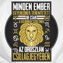 Minden ember (horoszkópos) (oroszlán) kis párna (B_fehér)