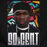 Kép 2/2 - 50 Cent kapucnis pulóver (B_fekete)