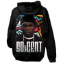 Kép 1/2 - 50 Cent kapucnis pulóver (Fekete)
