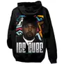 Kép 1/2 - Ice Cube kapucnis pulóver (Fekete)