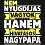 Hivatásos nagypapa férfi póló (b_fekete)
