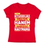 Hivatásos nagymama női póló (Piros)