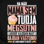 Mama mindent megsüt kötény (Fekete)
