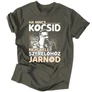 Kép 3/4 - 200IQ -  Ha nincs kocsid férfi póló (Grafit)