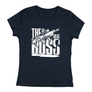 Kép 3/5 - The real boss női póló (Sötétkék)