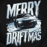 Kép 2/3 - Merry driftmas férfi póló (B_fekete)