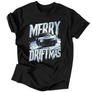 Kép 1/3 - Merry driftmas férfi póló (Fekete)