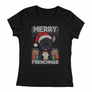 Kép 1/2 - Merry frenchmas női póló (Fekete)